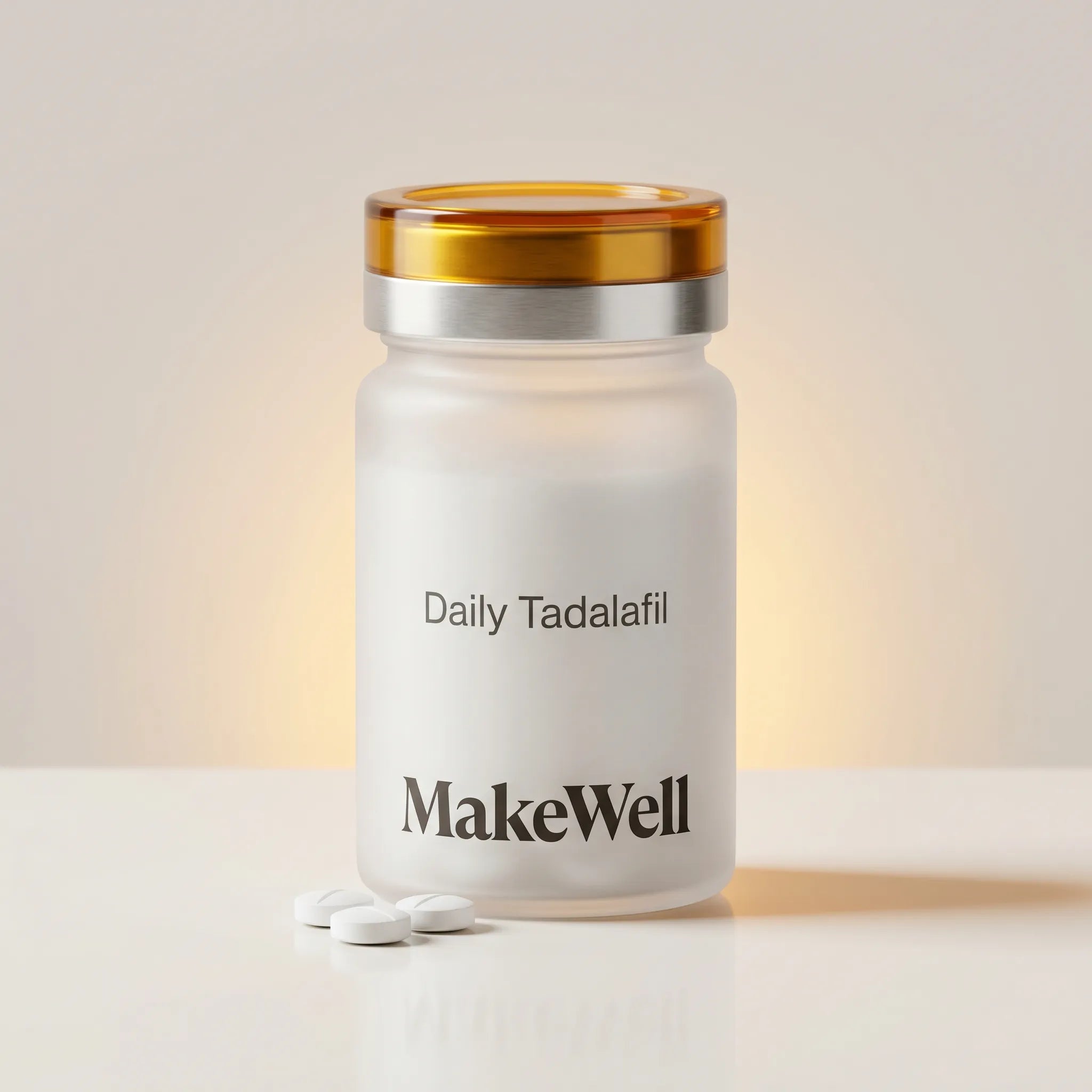 Daily Tadalafil pill bottle - MakeWell